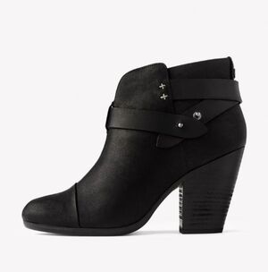 RAG + BONE Harrow Black Ankle Boots